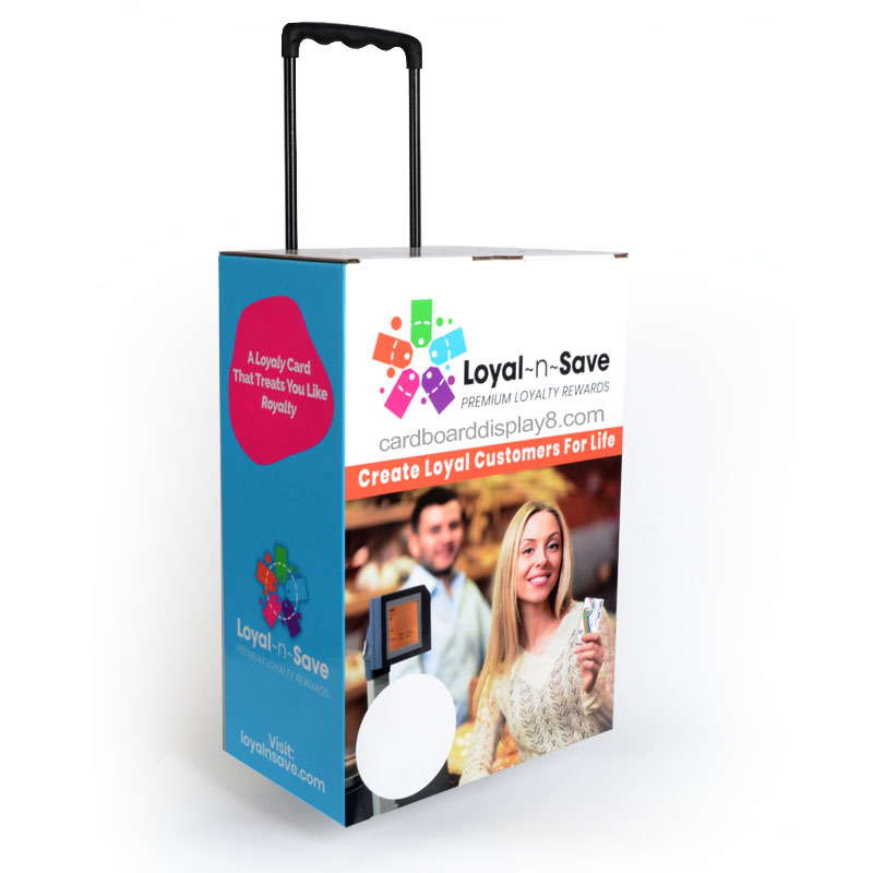 工厂专业定制展会广告专用的纸板拉杆箱