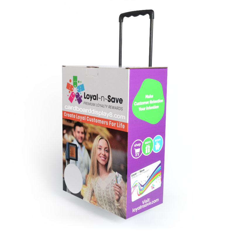 工厂专业定制展会广告专用的纸板拉杆箱