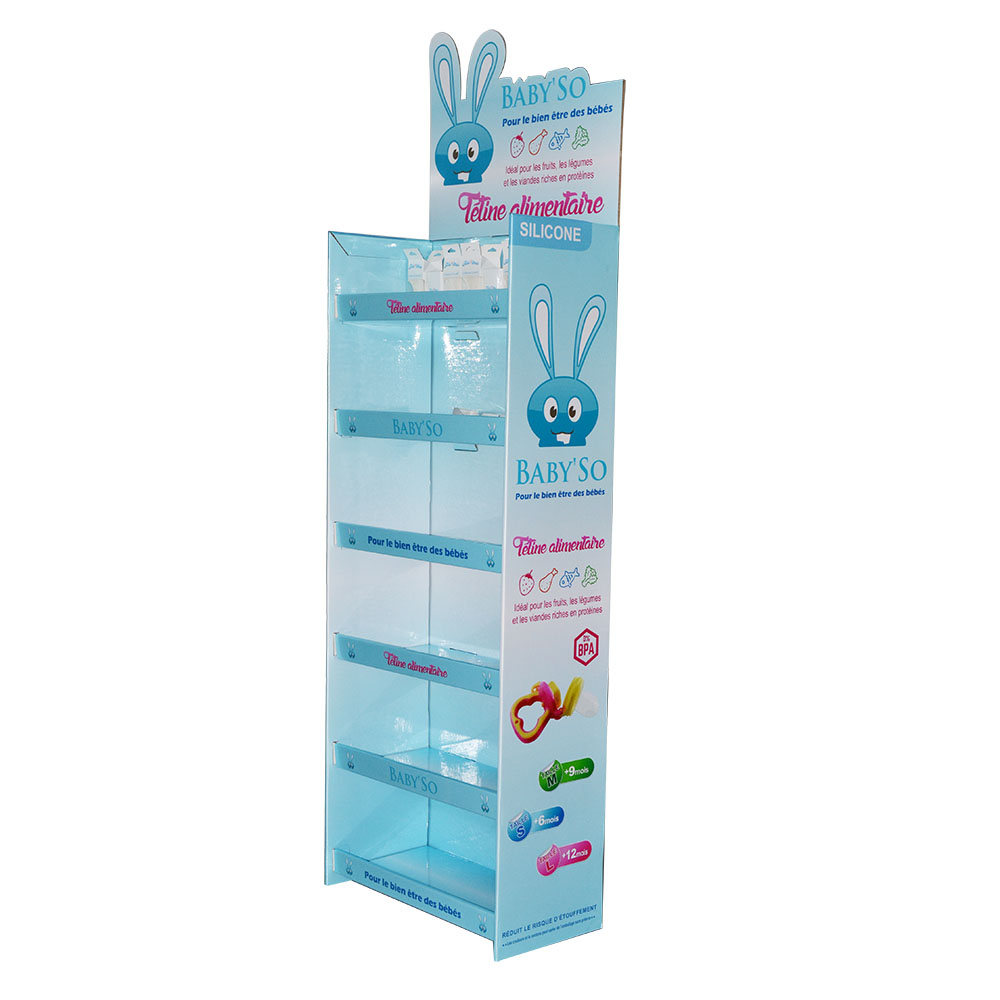 商超日化用品纸货架母婴用品落地纸展架生产定制