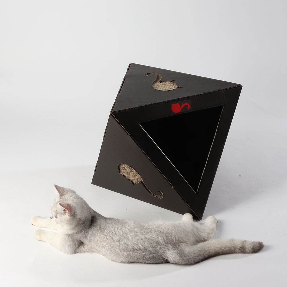 深圳工厂定制各种高质量纸板猫窝猫屋猫爬架