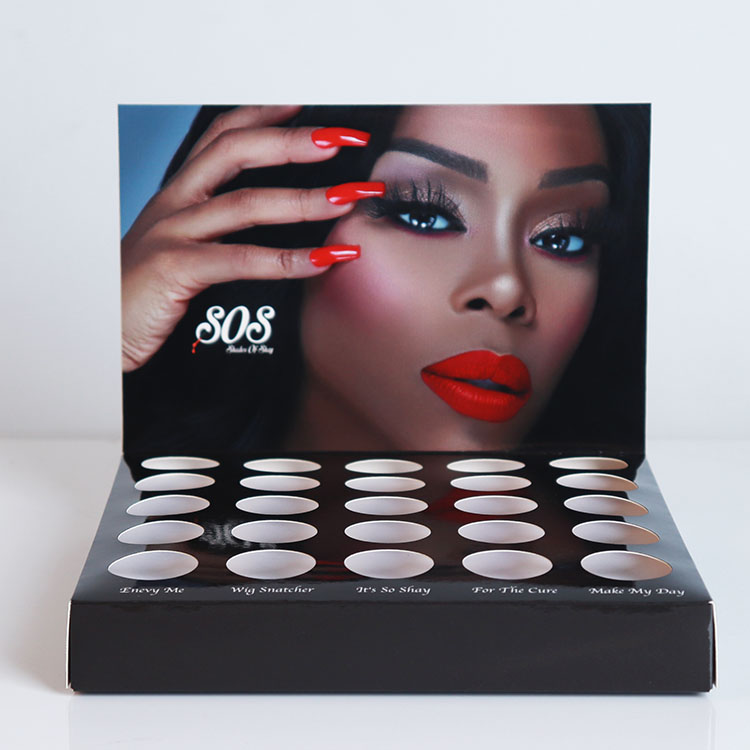 定制时尚化妆品纸展示盒桌面柜台展示盒助力品牌生意 定制时尚化妆品纸展示盒桌面柜台展示盒助力品牌生意