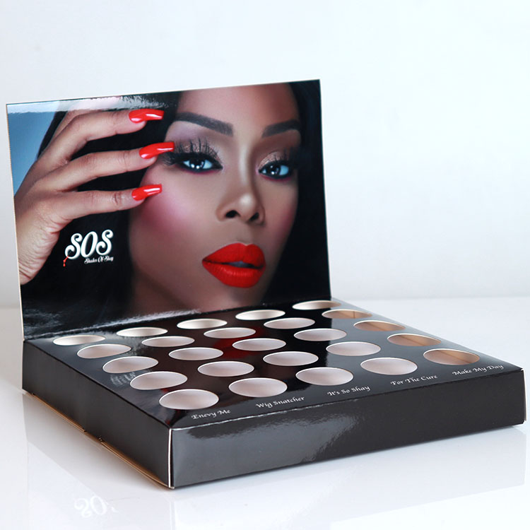 定制时尚化妆品纸展示盒桌面柜台展示盒助力品牌生意 定制时尚化妆品纸展示盒桌面柜台展示盒助力品牌生意