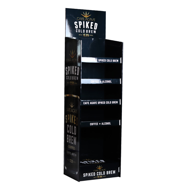 咖啡罐头啤酒饮料展示架纸板陈列架