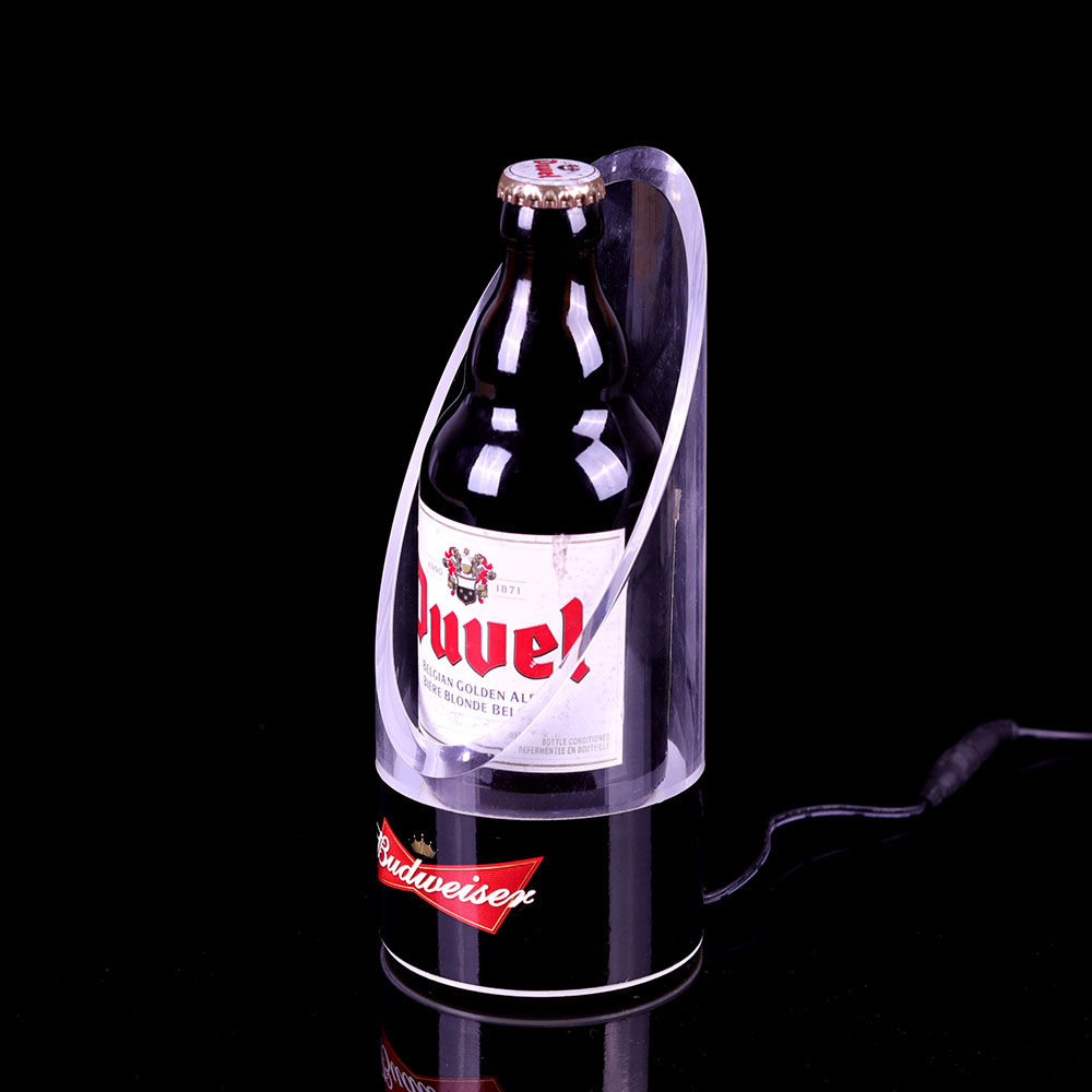 定制亚克力单瓶酒架桌面发光展示架