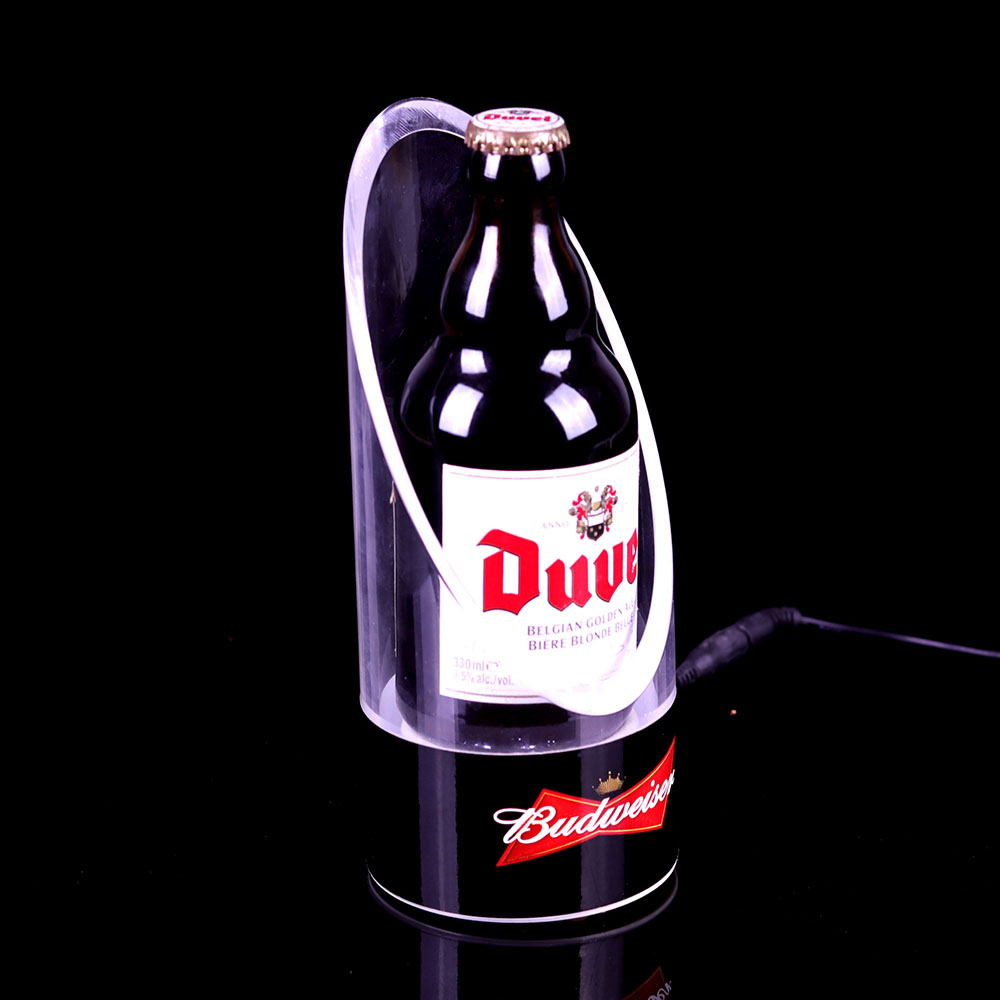 定制亚克力单瓶酒架桌面发光展示架