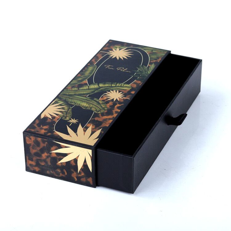 护肤品包装硬纸板推拉式抽屉礼盒可定制印刷