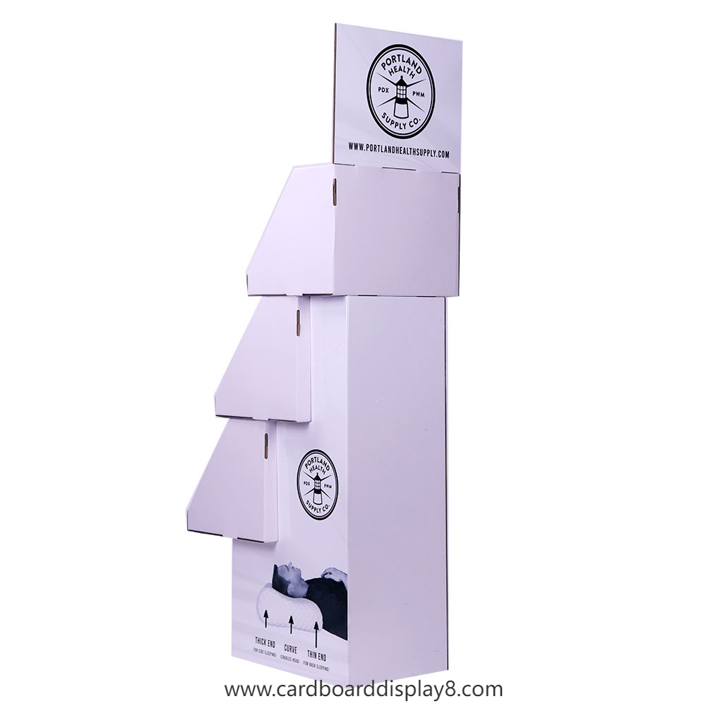 个性化品牌定制瓦楞纸落地展示架