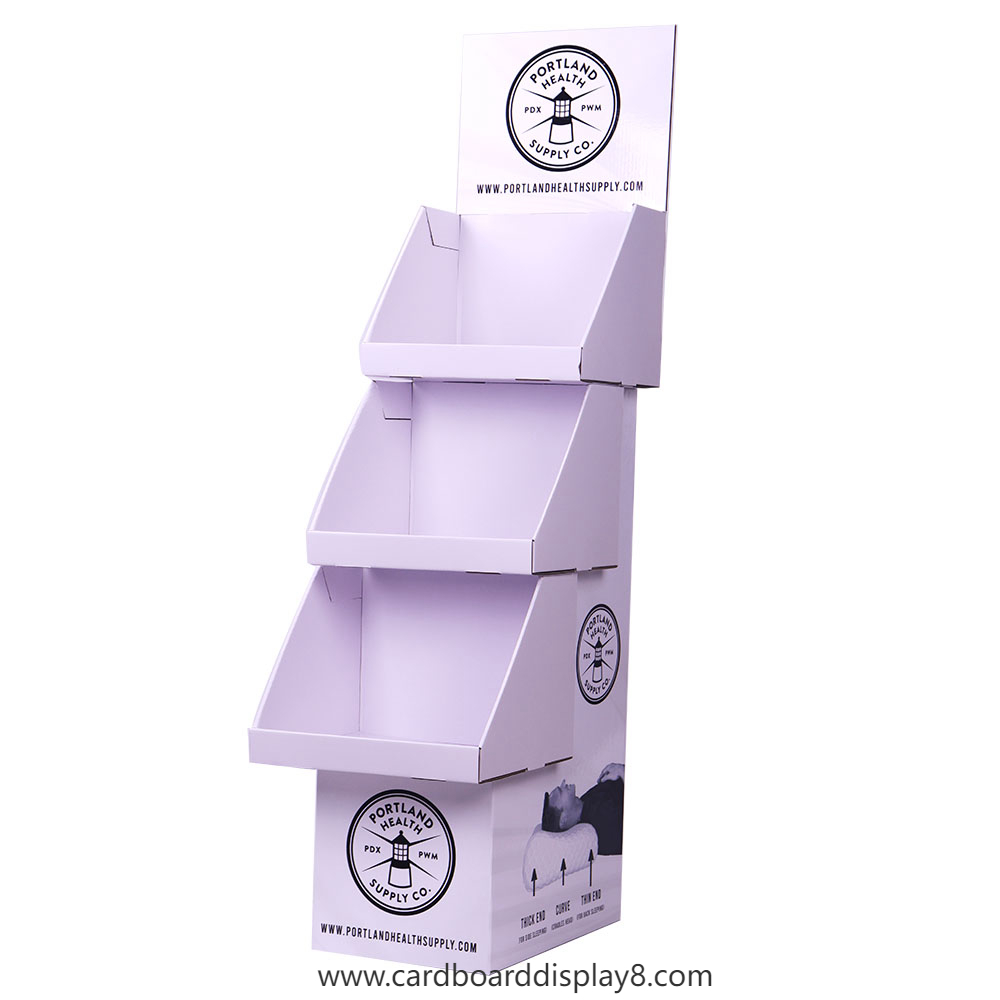 个性化品牌定制瓦楞纸落地展示架