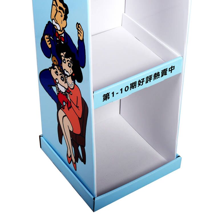 玩具店蜡笔小新玩具玩偶手办展示架瓦楞纸零售产品展示架