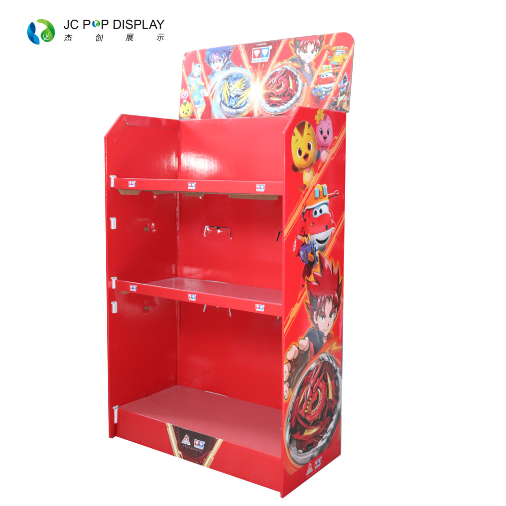 工厂定制玩具玩偶公仔瓦楞纸展示架