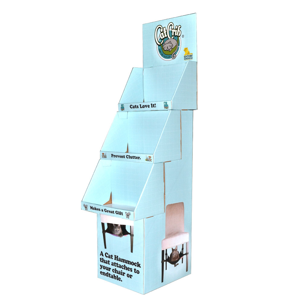 萌宠店宠物用品展示架可发光的瓦楞纸展示货架